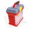 Happyyami Plastic Tool Storage Box Removable Divider Layers Parts Organizer Compact and Portable Tool Chest Organizer Box view 3