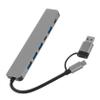 BUTIFULSIC USB Type-c Docking Station 7-in-1 USB Hub USB Adapter Splitter Power Hub Charger Extended USB Ports Easy to Use for Laptop view 1