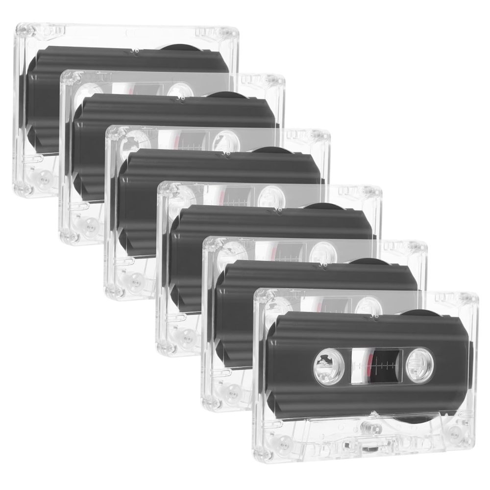 ARTIBETTER 6pcs Blank Audio Cassette Tapes Recordable Magnetic Tapes for Lectures Interviews Memos Sturdy Design Compatible Recorders