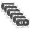 ARTIBETTER 6pcs Blank Audio Cassette Tapes Recordable Magnetic Tapes for Lectures Interviews Memos Sturdy Design Compatible Recorders view 1