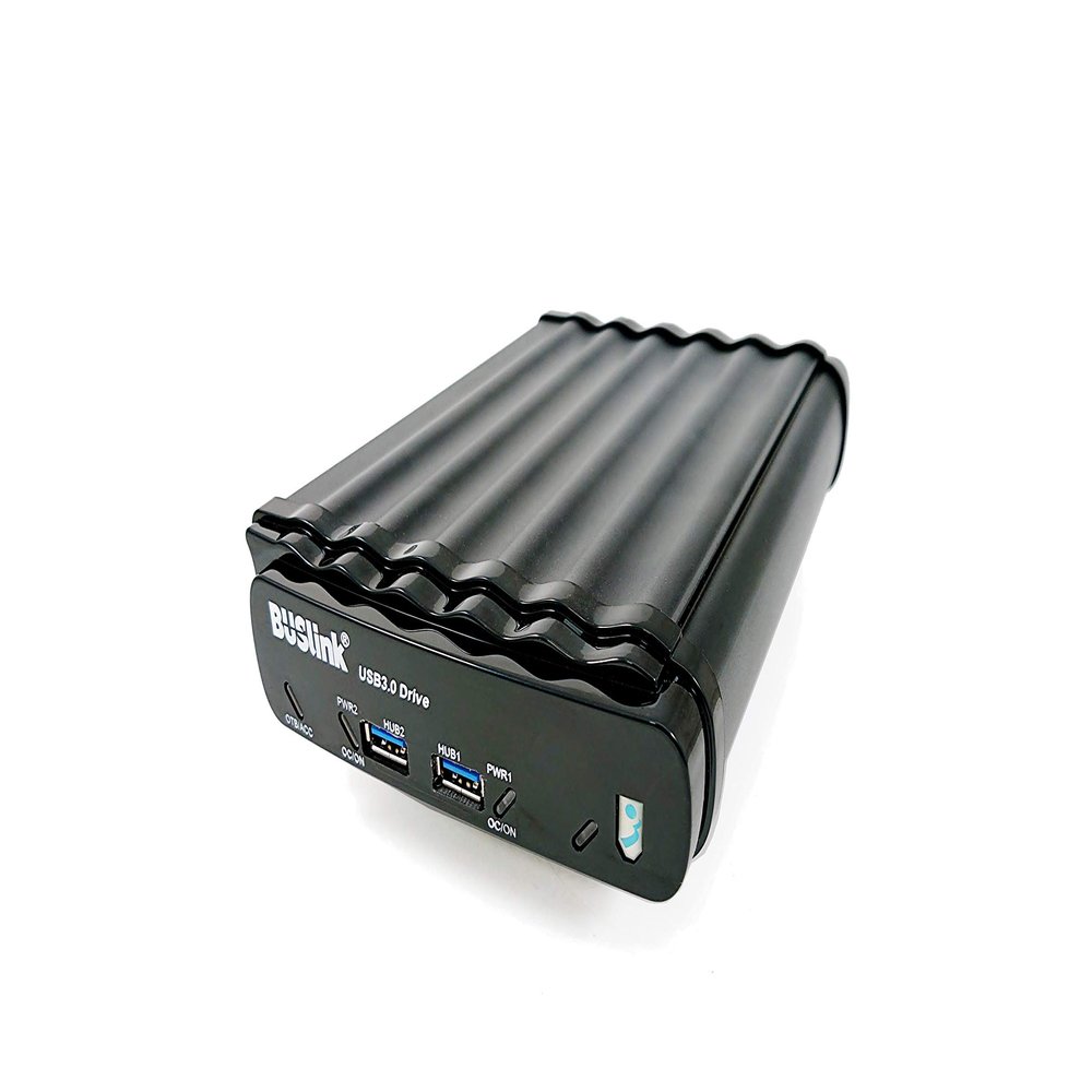 Buslink U3-24THS 24TB External Hard Drive 7200RPM CMR, TAA-Compliant, USB 3.2 Gen 1 & eSATA, Desktop HDD with 2-Port USB Hub for Windows/Mac