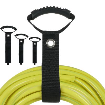 Cetry solid storage straps (3 pack), 2-IN-1 design, With handle and hook, Waterproof, Mainly for binding or storage or hanging, Easy carry and extension cord for water hose,wires,cables,ropes