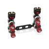 AMNOUR Aluminum Camera Articulating Magic Arm Dual Ball Head Extension Bar with 1/4" Screws for DSLR Camera Monitor Support (Color : Titanium) view 1