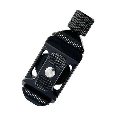 AMNOUR Ultra Lightweight Quick Release Fixture with 3/8 ""-1/4"" Screw Adapter for Camera Tripod pan tilt, Black, JTSF9648