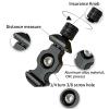 AMNOUR Ultra Lightweight Quick Release Fixture with 3/8 ""-1/4"" Screw Adapter for Camera Tripod pan tilt, Black, JTSF9648 view 3