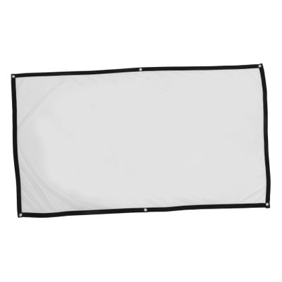 HOMSFOU 2pcs Projector Screen for Bedroom Office Classroom Wide View Light Absorbing Border High Durability