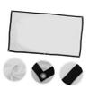 HOMSFOU 2pcs Projector Screen for Bedroom Office Classroom Wide View Light Absorbing Border High Durability view 4