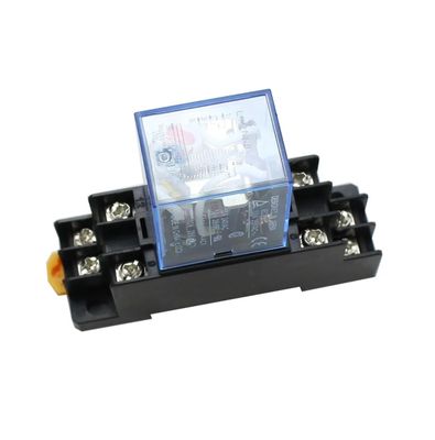 KKFAUS 10set AC/DC 12V 24V 36V 48V 110V 220V Coil Power Relay LY2NJ with Socket (Color : DC, Size : 220V)