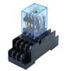KKFAUS 10Pcs MY4NJ 14PIN 4DPDT Electronic Micro Mini Electromagnetic Relay 5A Coil with PYF14A Socket Base DC12V DC24V AC110V 220V (Size : DC12V) view 3