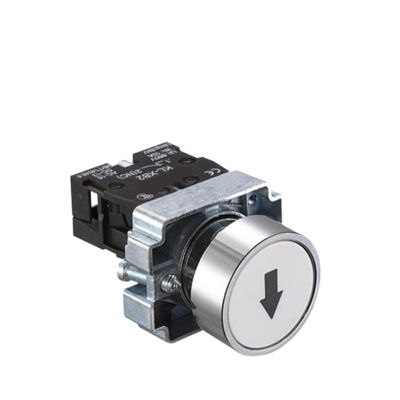 KKFAUS Button Switch self Reset XB2 Small Mushroom Head Emergency Stop 22mm knob Key Start inching Power on XB2-BS542 XB2-BA31 XB2-BA42 (Color : XB2-BA3341 White)