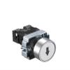 KKFAUS Button Switch self Reset XB2 Small Mushroom Head Emergency Stop 22mm knob Key Start inching Power on XB2-BS542 XB2-BA31 XB2-BA42 (Color : XB2-BA3341 White) view 1