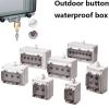 KKFAUS 1Pcs Indoor and Outdoor Waterproof Button Switch Control Box ABS Plastic Rainproof Electrical Protection Cover (Color : 2Hole-02) view 2