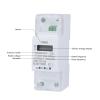 KKFAUS Single Phase 220V 50/60Hz 65A Din Rail WiFi Smart Energy Meter Timer Monitor KWh Meter Wattmeter (Color : DDS226D 2P WiFi 65A) view 3