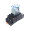 KKFAUS MY2P HH52P MY2NJ Relay Coil General DPDT Micro Mini Electromagnetic Relay Switch with LED AC 110V 220V DC 12V 24V 36V 380V (Size : DC24V) view 1