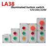 KKFAUS Control Box with Light Button Switch, Power Start Stop knob, 1234 Hole Reset, self Locking 12V 24V 220V 380V (Color : 1, Size : 380V) view 2