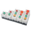 KKFAUS Control Box with Light Button Switch, Power Start Stop knob, 1234 Hole Reset, self Locking 12V 24V 220V 380V (Color : 1, Size : 380V) view 3
