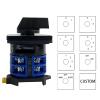 KKFAUS DIN Rail Mounted 32A 660V Dual Power Circuit Control Selector LW26-32/2 Two Poles Silver Contact Rotary Cam Switch (Color : 102) view 3