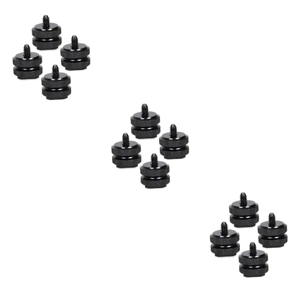 DirectNine Basics 12pcs DSLR Camera Mount Adapter Hot Shoe to Screw Rig Accessory for Camera Rig