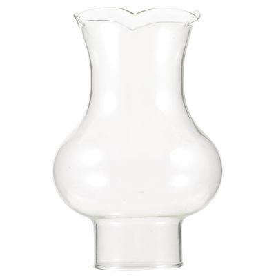 Ciieeo 3.74X2.36X2.36 Inch Clear Glass Oil Lamp Shade Replacement Kerosene Lamp Chimney Cover Vintage Style Lighting Accessory
