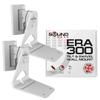 Sound Bass ERA300 Wall Mount Bracket, Tilt and Swivel, White, Twin (2pcs), Compatible with Sonos ERA 300, Effortless Installation, Includes Mounting Kit, Double, Pair view 1