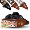 Art Tribute Personalized Camera Strap Orange Flowers - Add Your Text and We Make It Especially For You - Get Your Own Custom Camera Strap, No Shipping Cost! view 1