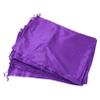 Purple Satin Drawstring Wig Bags for Travel Hairdressing Tools 10Pcs view 1