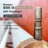 Manker E05 II (Al-Sand, Cool White Version, 6500K) Compact Flashlight, High Density LED Emitter 1300 Lumens,IPX8(W&R Filters view 2