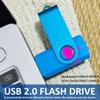 2GB USB 2.0 Flash Drive 10 Pack Nicepicten Pendrive Swivel Thumb Drives Jump Drives Zip Drive USB Memory Stick Thumbdrive Flashdrive Ideal for Home Office Shared Data Storage, Blue 2GB view 2