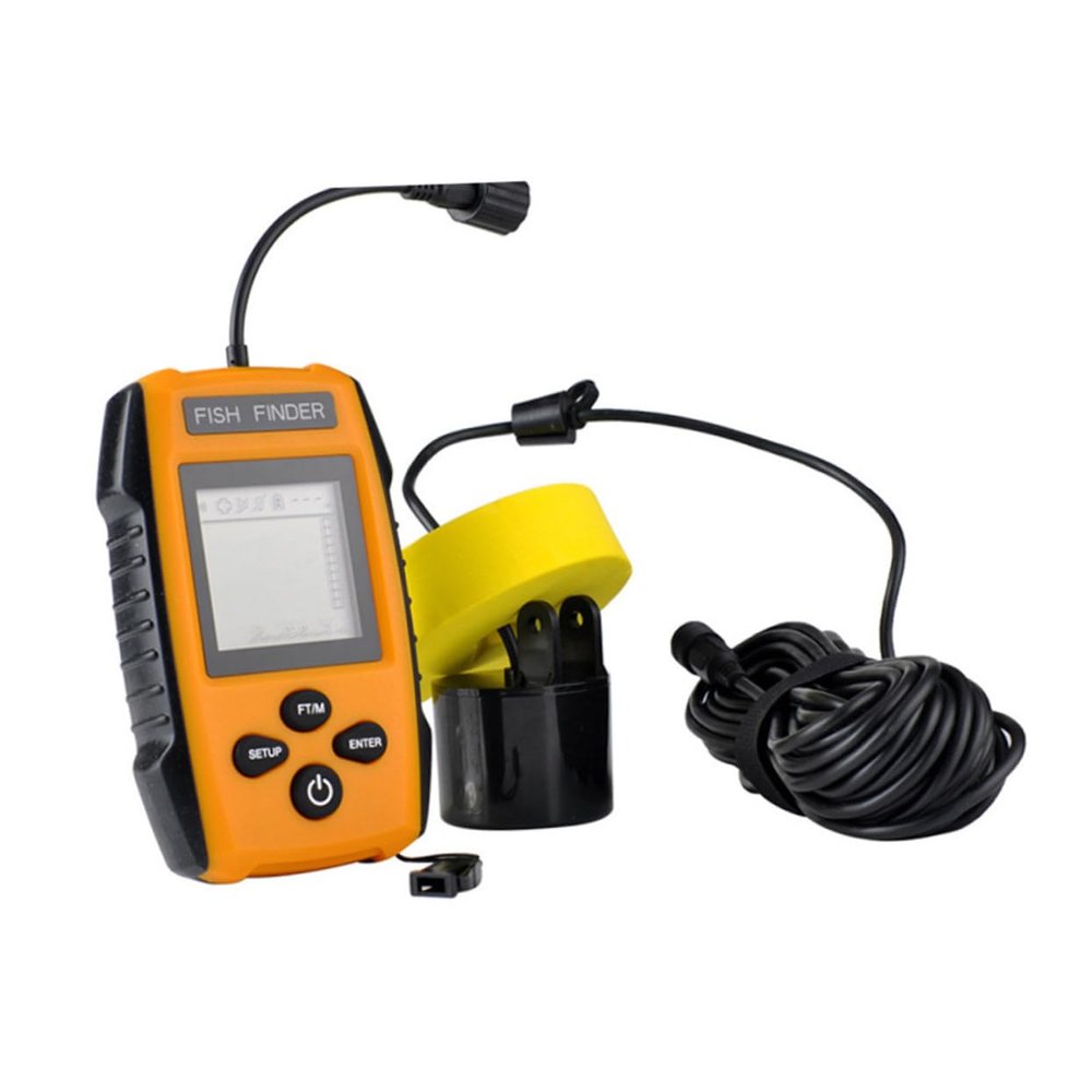 ARTIBETTER Portable Fish Sensor Fish Detector for Ice Fishing Depth Cable and Float