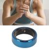 Airshi Smart Health Ring, Ceramic and Stainless Steel Exercise Data Monitoring Lightweight Blue IP68 Waterproof Health Tracker Smart Ring with APP for Women for Sports (No. 12) view 3