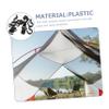 Yardwe 50pcs Tent Pole Hooks for Camping Heavy Duty Plastic Tent Accessories for Hanging Gear Clothes Supplies Hooks and Organization view 3