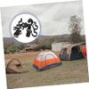 Yardwe 50pcs Tent Pole Hooks for Camping Heavy Duty Plastic Tent Accessories for Hanging Gear Clothes Supplies Hooks and Organization view 4