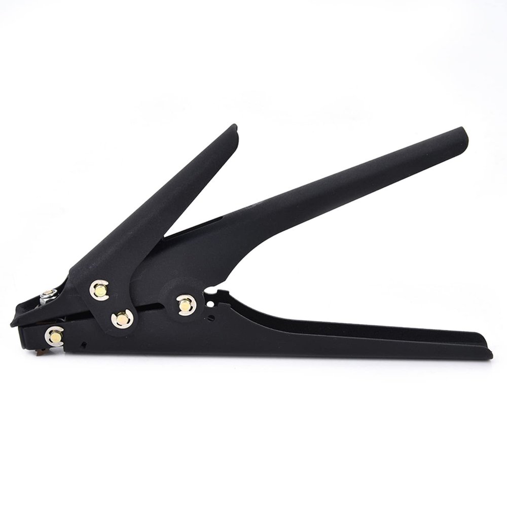 Heavy Duty Cable Tie Gun for 2.3-9.5mm Nylon Zip Ties - Electrician Tensioning Tool with Integrated Cutter for Wiring Projects Fast Binding and Cutting