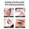 Diyeeni Beauty Lash Light for Eyelash Extensions, Half Moon Light for Facialist, Adjustable Brightness, Desktop with Phone Clip for Lash Artists, Makeup Studios, Salons (US view 4