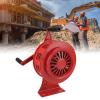Hand Crank Siren, Adjustable Volume, Waterproof, Aluminum Alloy, Manual Operated Sound Alarm, Emergency, Widely Used (Red) view 2