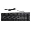104 Keys Ergonomic Design USB Wired Gaming Keyboard, K1800 Minority Language Keyboard with 4.9ft 1.5m Cable for Office, Computer, Laptop (French) view 1