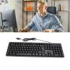 104 Keys Ergonomic Design USB Wired Gaming Keyboard, K1800 Minority Language Keyboard with 4.9ft 1.5m Cable for Office, Computer, Laptop (French) view 4