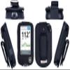 Premium Fitted Leather Case with Screen Protector & Rotatable Belt Clip (Neck Lanyard) for Freestyle Libre 3/ Freestyle Libre 2/14 Days (Black) view 1