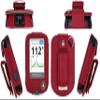 Premium Fitted Leather Case with Screen Protector & Rotatable Belt Clip (Neck Lanyard) for Freestyle Libre 3/ Freestyle Libre 2/14 Days (Red) view 1