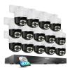 ZOSI 4K 8MP 16CH Security Camera System with AI Face Person Vehicle Detection, 14 x 4K Outdoor Auto Tracking PT PoE Camera with Floodlights, 2-Way Audio, 16 Port 32CH 8MP NVR with 4TB HDD view 1