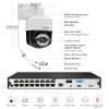 ZOSI 4K 8MP 16CH Security Camera System with AI Face Person Vehicle Detection, 14 x 4K Outdoor Auto Tracking PT PoE Camera with Floodlights, 2-Way Audio, 16 Port 32CH 8MP NVR with 4TB HDD view 2