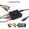 RCA RF Coaxial Modulator VHF Converter CVBS Adapter w/Channel 3/4 Switch for DVD Blu-ray Player DVR VCRs Satellite Set-top Cable Box PS2 PS3 PS4 Xbox 360 WII NS AV Video to F Type Analog Coax NTSC TV view 2