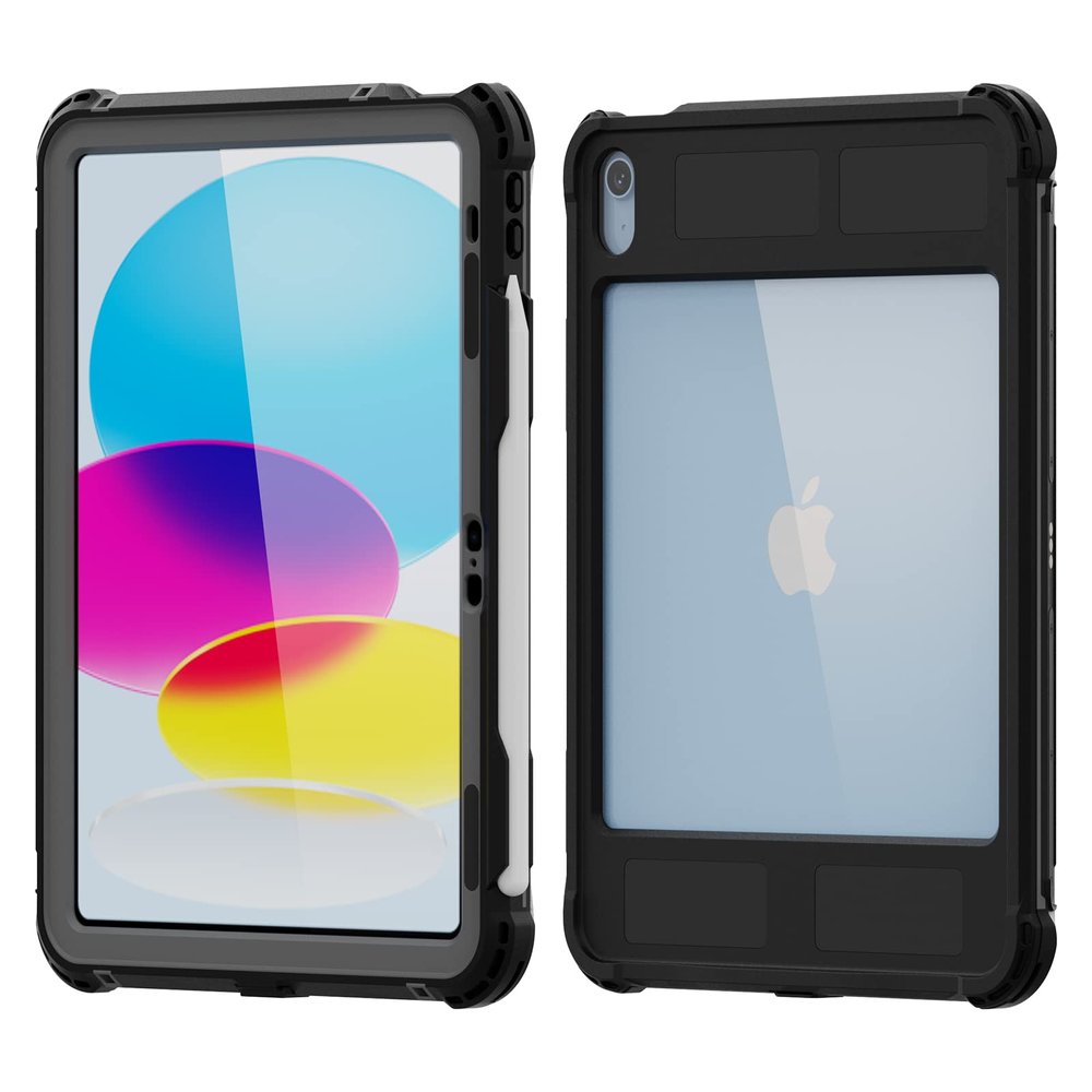 Waterproof Case for iPad 10th Generation 10.9 Inch 2022, Shockproof Drop Proof Protective Case Premium Quality Cover Built-in High Touch Sensitivity Screen Protector with Kickstand Hand Rope