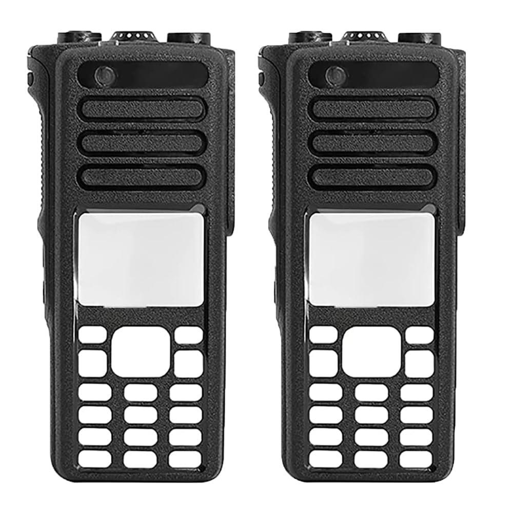 2Pack XPR7550 Black Housing Case Front Cover with Keypad Compatible with XPR7550 XPR7580 XIR P8668 XIR P8660 DP4800 DP4801 DGP8550 DGP5550 Radio(Black)
