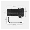 Underwater Lights Diving Light 3 Light Source Fill Light Underwater Photography Light 9090XML2*7 high-Power Flashlight red Blue and White Light for Outdoor Exploration Under Water Sports (Package a 1) view 2