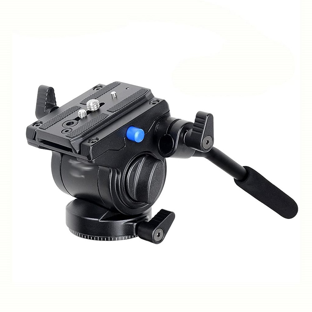 Handgrip Video Photography Fluid Drag Hydraulic Tripod Head and Quick Release Plate