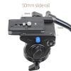 Handgrip Video Photography Fluid Drag Hydraulic Tripod Head and Quick Release Plate view 2