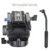 Handgrip Video Photography Fluid Drag Hydraulic Tripod Head and Quick Release Plate view 4