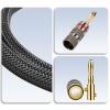 Meamaz 10FT Speaker Cables Banana Plug Speaker Cable Nylon Braided Speaker Wire with Banana Plugs for Speaker Wire Use for Home TheaterCar and More1 Pack view 4