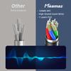 Meamaz 1 Pack 6.56FT 2-Male Y Fork Spade to 2-Male Banana Plug Speaker Cable OFC 12 Gauge Wire and Heavy Duty Nylon Braided U-Shaped Banana Cable Use for Speaker AMP Home Theater Car and More view 4